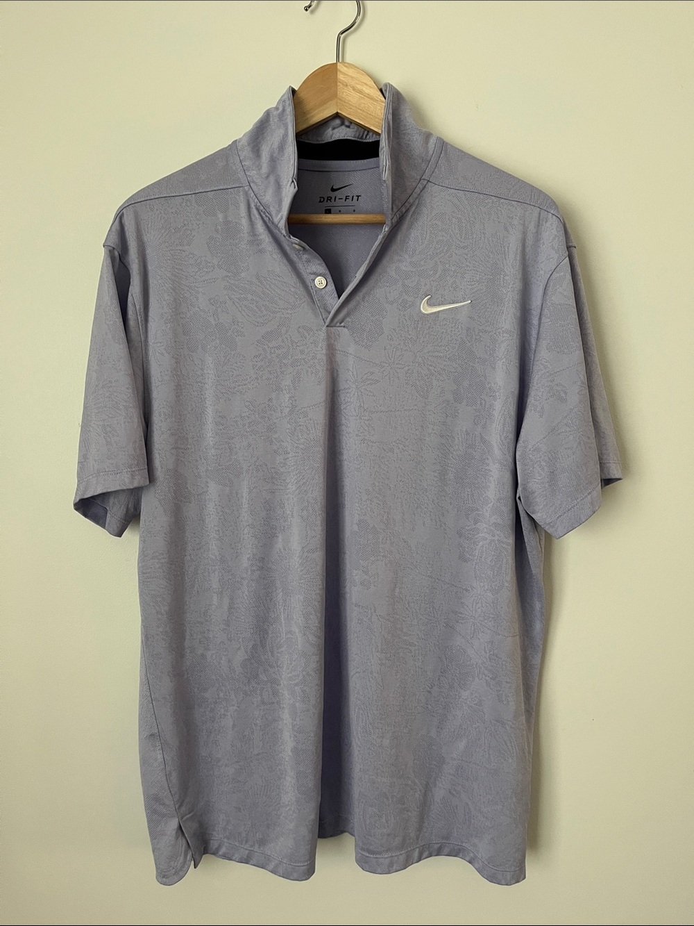 Nike Men’s Lavender Short-Sleeve Dri-FIT Polo